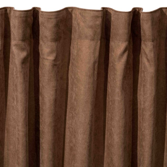 Штора Ardesto 150х270см, мікровелюр, 100% поліестер, шоколад