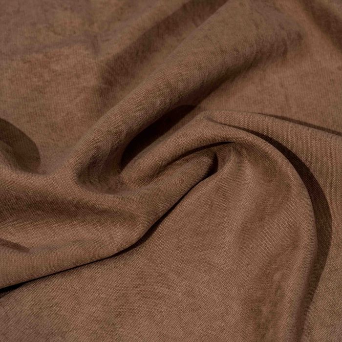 Штора Ardesto 150х270см, мікровелюр, 100% поліестер, шоколад