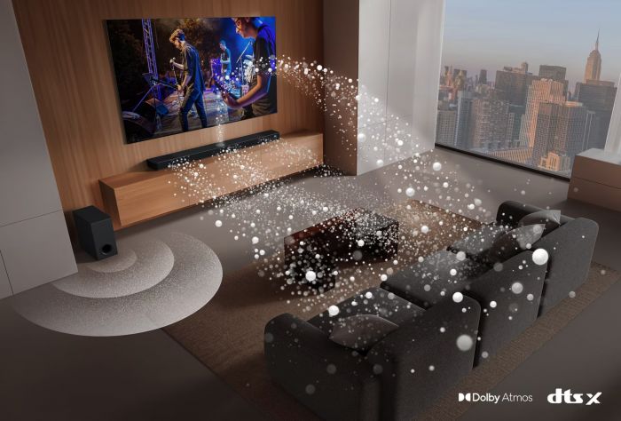 Саундбар LG S70TY 400W, 3.1.1, BT, HDMI-ARC, USB, саб, Dolby Atmos®