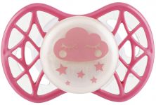 Пустушка Nuvita Air55 Cool 0міс+, симетрична, з ковпачком, світиться у темряві, хмаринка, пряне яблуко