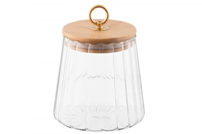 Банка для зберігання ARDESTO Fresh Vintage, 650мл, скло, бамбук, прозорий