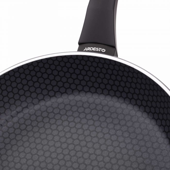Сковорода глибока Ardesto Gemini Salerno, 24см, алюміній, чорний