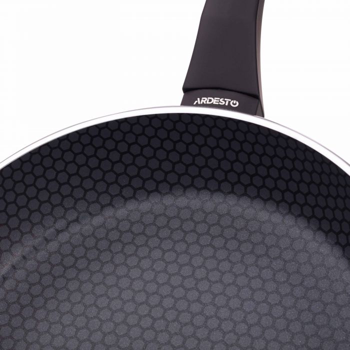 Сковорода глибока Ardesto Gemini Salerno, 28см, алюміній, чорний