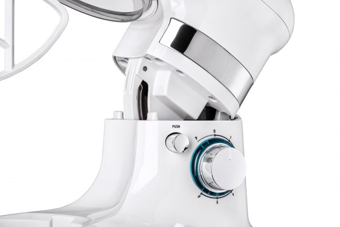 Міксер Ardesto планетарний 800Вт, насадки-3, чаша-нерж., метал, 4л, Pulse-режим, білий