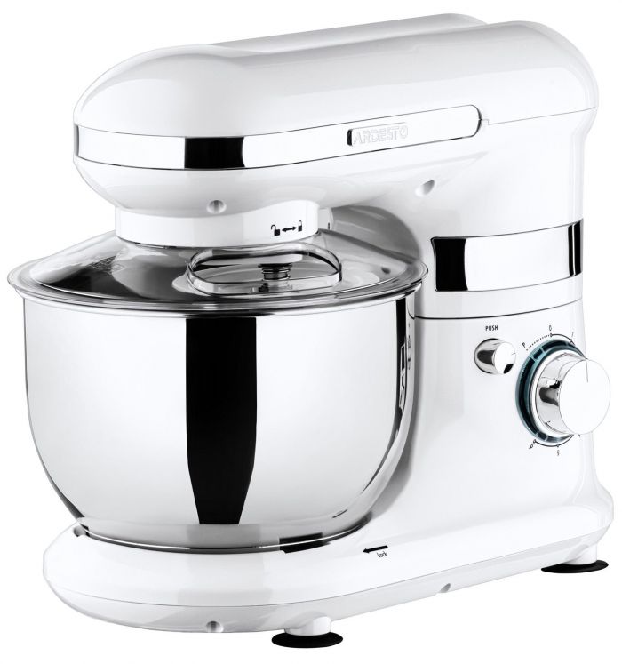 Міксер Ardesto планетарний 800Вт, насадки-3, чаша-нерж., метал, 4л, Pulse-режим, білий