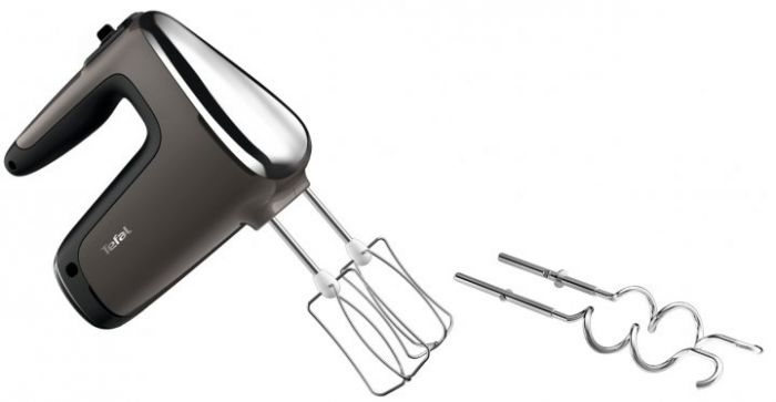 Міксер Tefal стаціонарний Powermix Silence 600Вт, насадки-4, чаша-метал, 2, 5л, турборежим, сіро-чорний