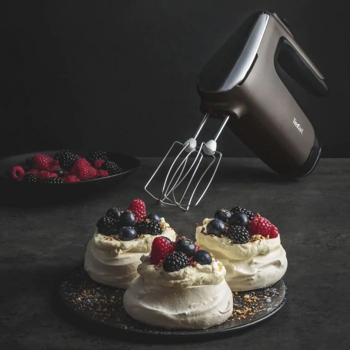 Міксер Tefal ручний Powermix Silence 600Вт, насадки-4, турборежим, сіро-чорний