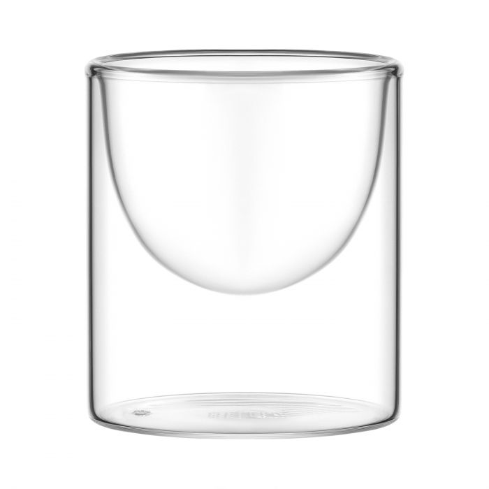 Набір креманок з подвійними стінками Ardesto, 170мл, 2шт, боросилікатне скло, прозорий