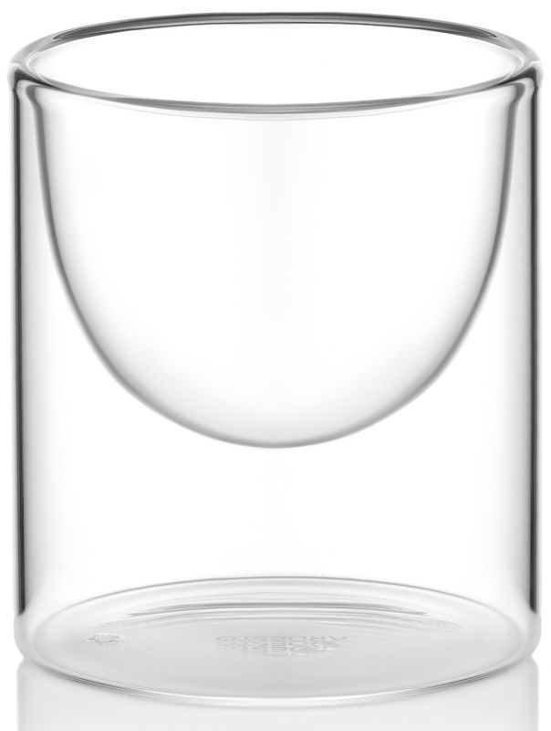 Набір креманок з подвійними стінками Ardesto, 170мл, 2шт, боросилікатне скло, прозорий