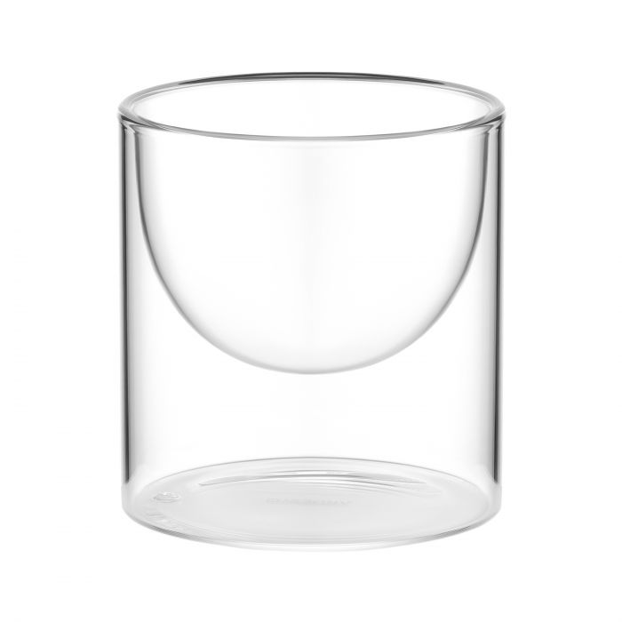 Набір креманок з подвійними стінками Ardesto, 220мл, 2шт, боросилікатне скло, прозорий