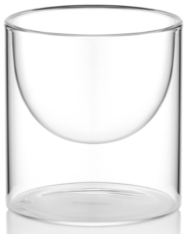 Набір креманок з подвійними стінками Ardesto, 220мл, 2шт, боросилікатне скло, прозорий