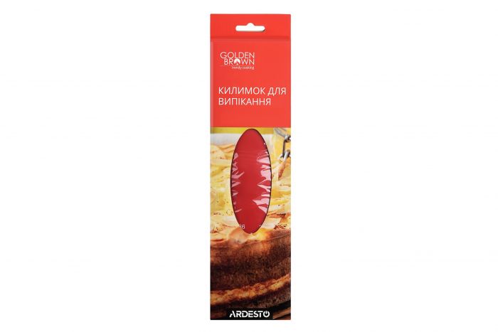 Килимок для випікання Ardesto Golden Brown, 50х60см, силікон, червоний