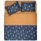 КПБ 2.0сп Ardesto Gloria, підковдра 200х220см, простирадло 230х240см, наволочки (2) 50х70см, 100% бавовна, сатин, ведмеді синій
