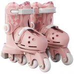 Роликові ковзани Yvolution Twista, розмір 24-28, рожевий