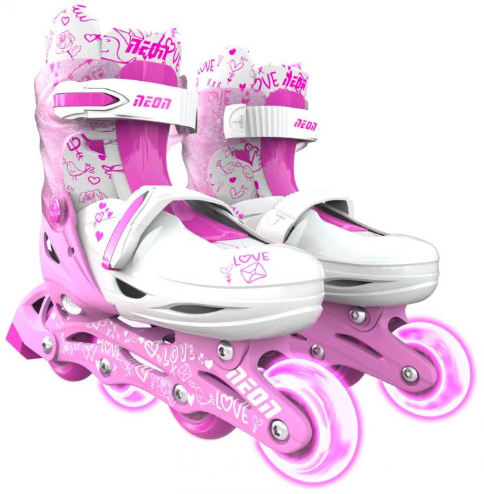 Роликові ковзани Neon Inline, розмір 34-37, рожевий