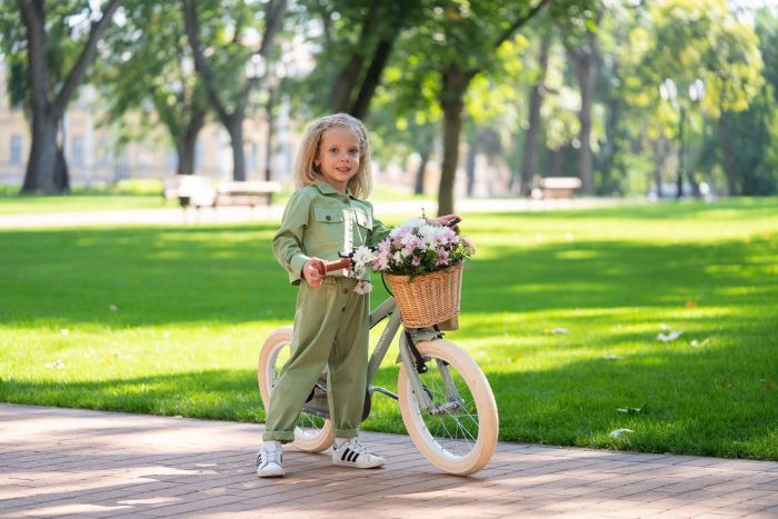 Дитячий велосипед Miqilong RM 12" оливковий