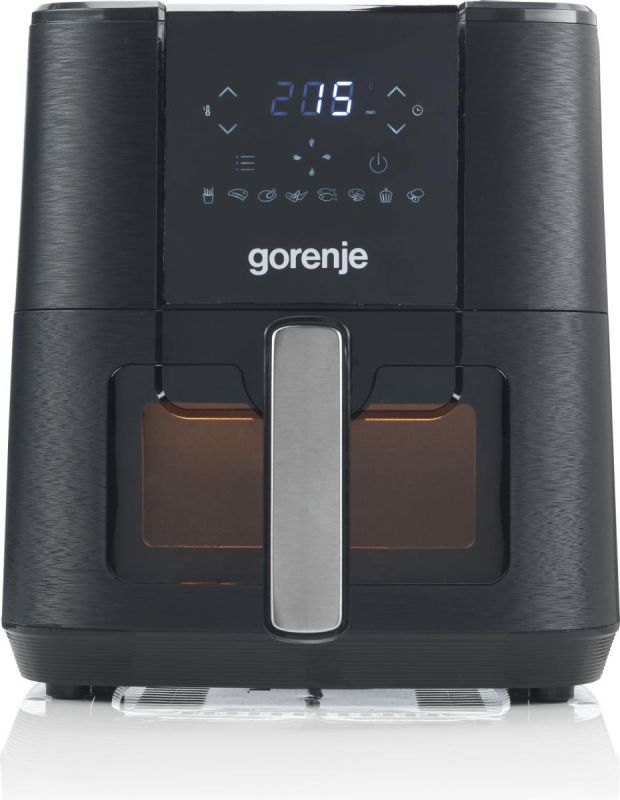 Мультипіч Gorenje 1350Вт, чаша-5.4л, сенсорне управл., 8 авто. програм, пластик+метал, чорний
