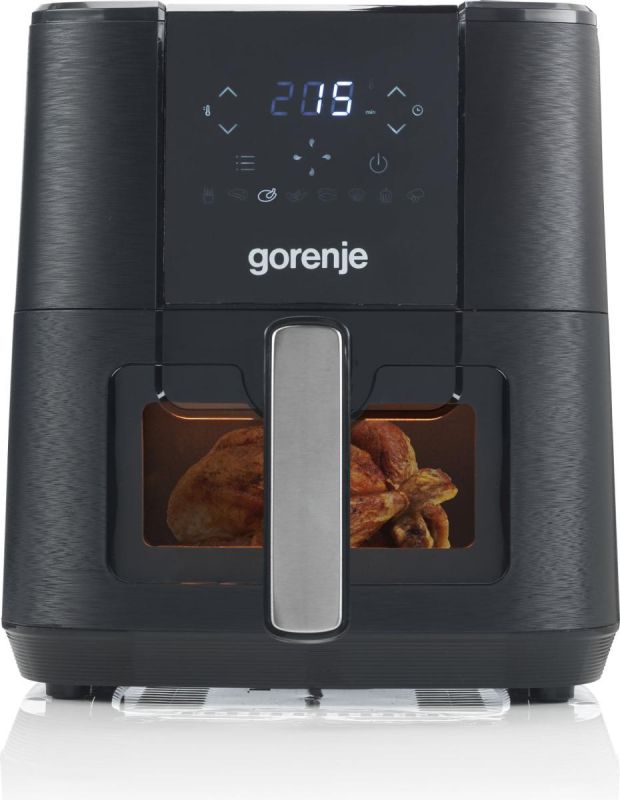 Мультипіч Gorenje 1350Вт, чаша-5.4л, сенсорне управл., 8 авто. програм, пластик+метал, чорний