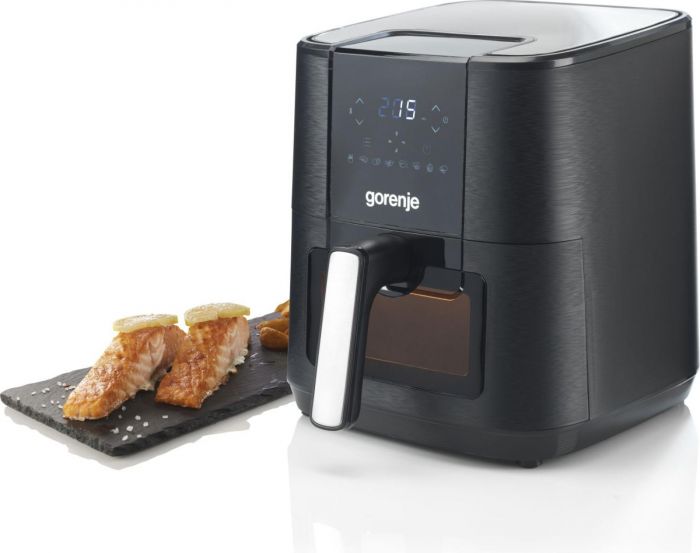 Мультипіч Gorenje 1350Вт, чаша-5.4л, сенсорне управл., 8 авто. програм, пластик+метал, чорний