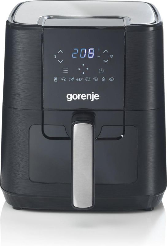 Мультипіч Gorenje 1350Вт, чаша-5.4л, сенсорне управл., 8 авто. програм, пластик+метал, чорний