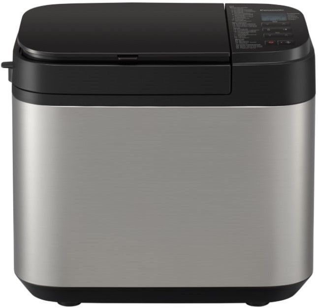 Хлібопічка Panasonic 550Вт, програм-30, макс.ваг -1.25кг, форма-прямокутник, метал, чорний