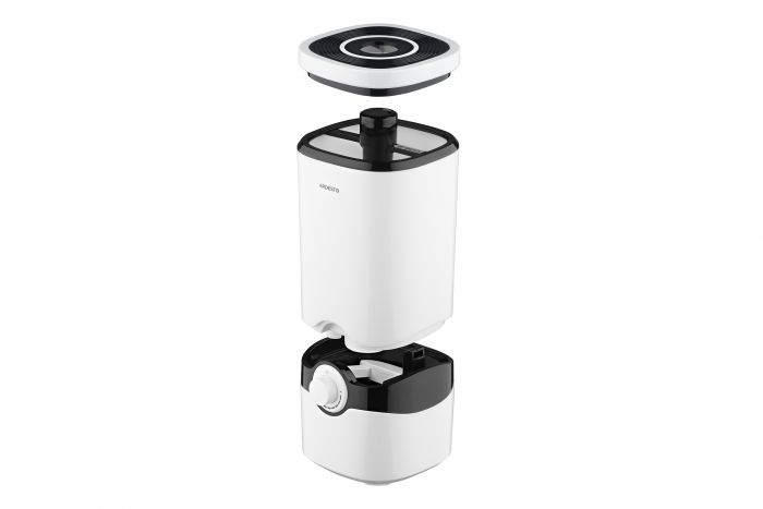 Зволожувач повітря ARDESTO ультразвуковий, 40м2, 4л, 300мл/г, мех. кер-ння, верх. залив води, білий