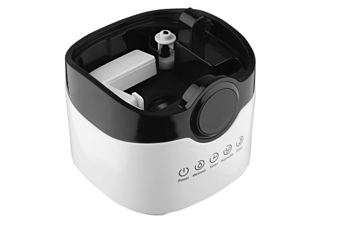 Зволожувач повітря ARDESTO ультразвуковий, 40м2, 4л, 300мл/г, електр. кер-ння, пульт ДК, верх. залив води, білий