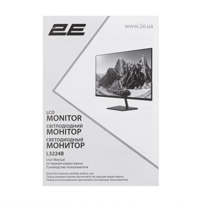 Монітор 2E 31.5" L3224B 2xHDMI, DP, VA, 3840x2160, MM