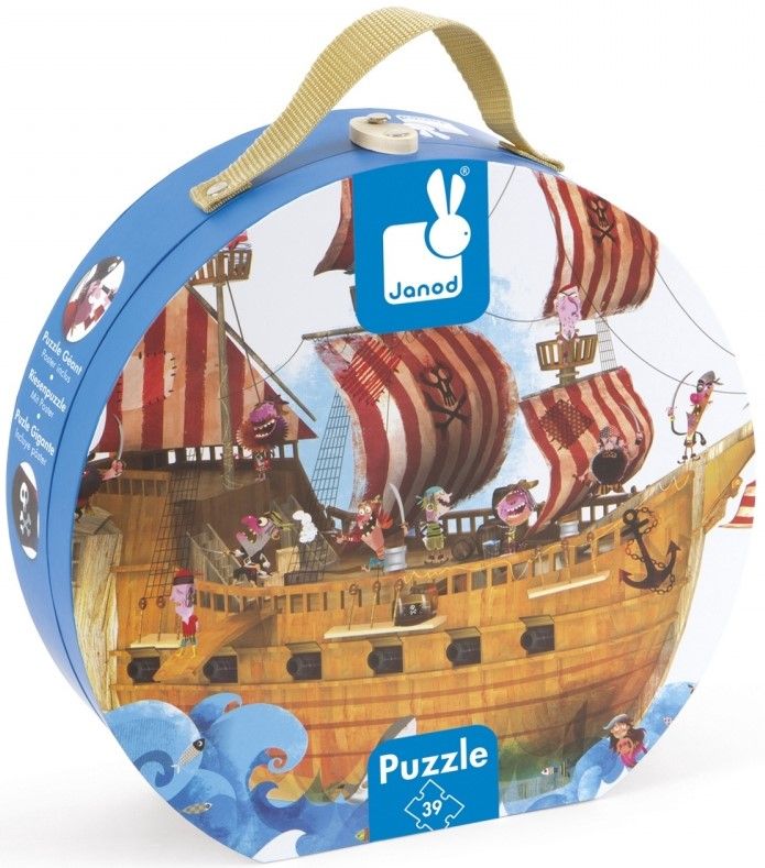 Пазл-підлоговий Janod Корабель піратів 39ел