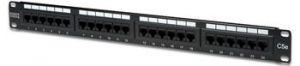 Патч-панель DIGITUS САТ 5e UTP, 19", 1U, 24 порти, зібрана