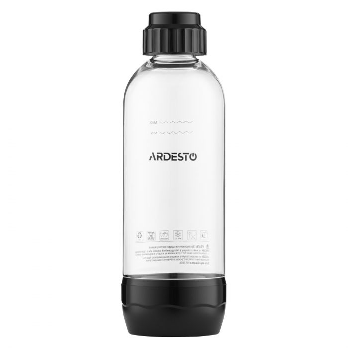 Пляшка для сифону ARDESTO 1л, пластик, прозорий