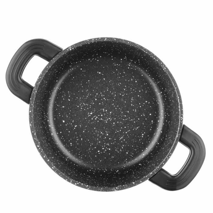 Каструля зі скляною кришкою Ardesto Gemini Anzio, 1.2л, алюміній, чорний