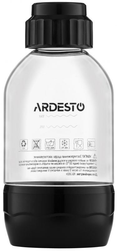 Пляшка для сифону ARDESTO 0,6л, пластик, прозорий
