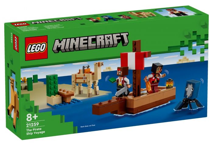 Конструктор LEGO Minecraft Подорож на піратському кораблі