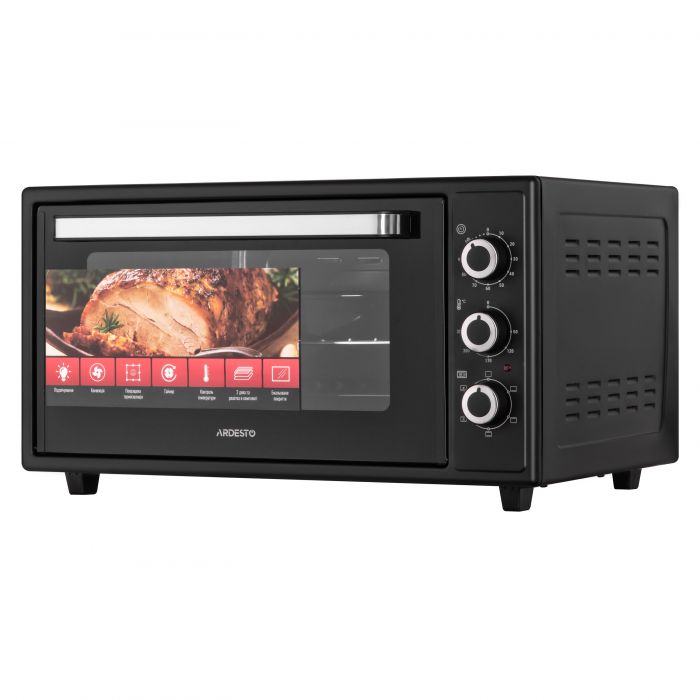 Піч електрична ARDESTO, 48л, 1600Вт, механіч., конвенція, чорний