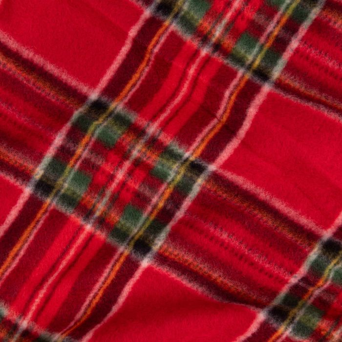 Плед Ardesto Christmas Fleece 130x160см, 100% поліестер, клітинка, червоний