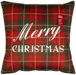 Подушка декор. Ardesto Christmas Happy Holidays 45х45см, 100% поліестер, клітинка зелено-червона