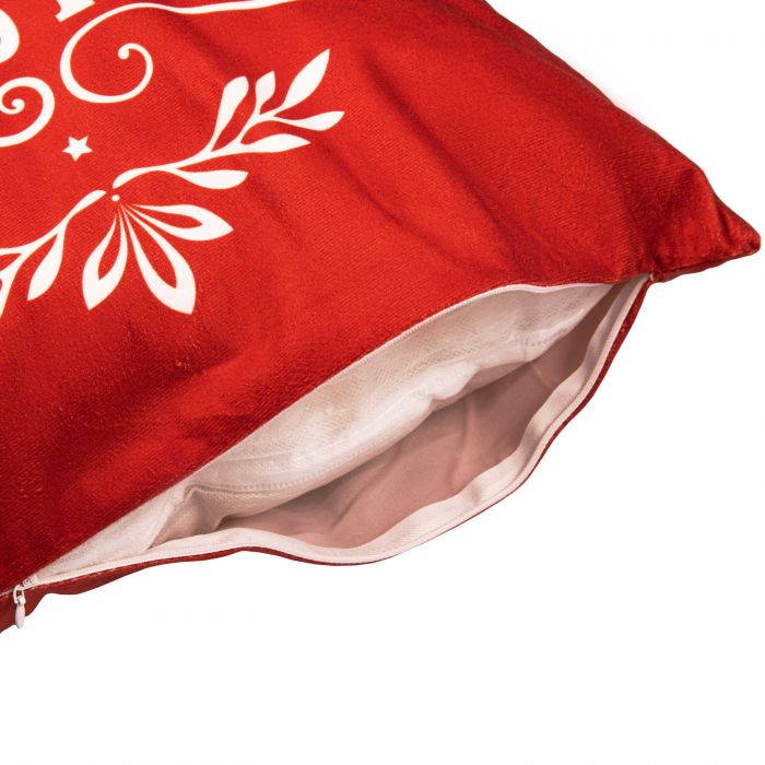 Подушка декор. Ardesto Christmas Happy Holidays 45х45см, 100% поліестер, червоний