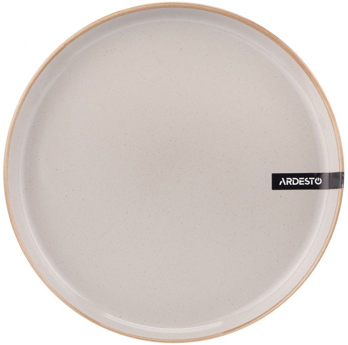 Тарілка обідня ARDESTO Apulia, 26.6см, кераміка, сірий