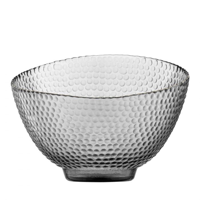 Салатник ARDESTO Commelina, 18см, скло, сірий