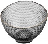 Салатник ARDESTO Commelina, 18см, скло, сірий