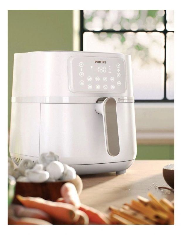 Мультипіч Philips XXL Connected 2000Вт, чаша-7,2 л, сенсорне керування, 16 програм, пластик, біло-сріблястий