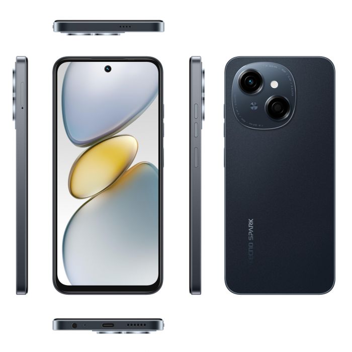 Смартфон TECNO Spark Go 1 (KL4) 6.67" 3/64ГБ, 2SIM, 5000мА•год, Startrail Black