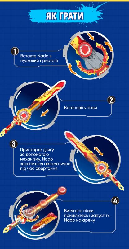 Дзиґа Infinity Nado VI Flaming Pack Палаючий Бойовий Ведмідь (Blazing War Bear)