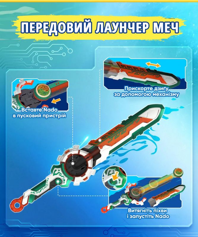 Дзиґа Infinity Nado VI Split Series Палаючий Вітер Дракон Тигр (Flaming Wind Dragon Tiger)
