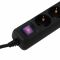 Подовжувач мережевий 2E 5хТип F, 3х1.5мм кв, 16A, 10м, чорний