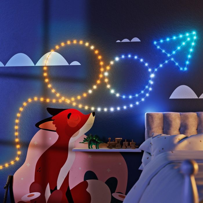 Гірлянда Smart LED Twinkly Strings Star RGB 200 IP20 12м USB-C кабель зелений
