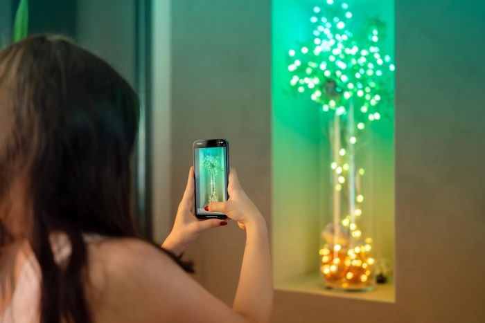 Гірлянда Smart LED Twinkly Strings Star RGB 200 IP20 12м USB-C кабель зелений
