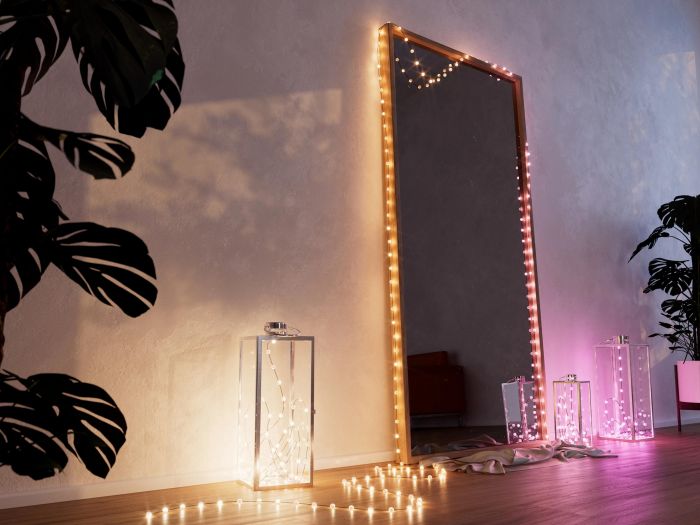 Гірлянда Smart LED Twinkly Strings Candle RGB 200 IP20 12м USB-C кабель прозорий