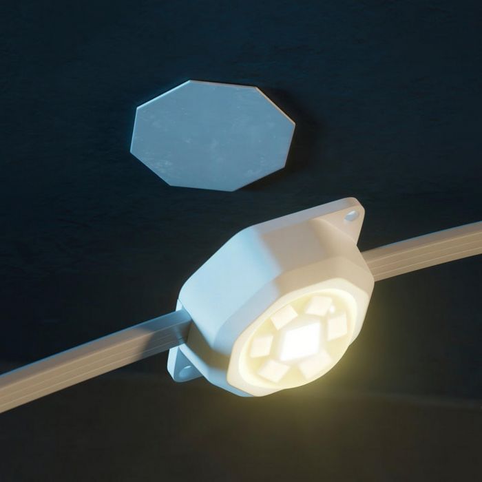 Гірлянда Smart LED Twinkly Permanent Light RGB72 IP65 кабель білий